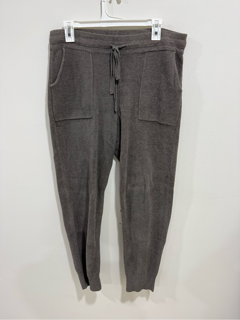 Barefoot Dreams Charcoal Gray Knit Joggers